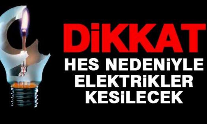 Ayancık, Türkeli ve Tüm Köylerde Elektrikler Kesilecek 20 Aralık