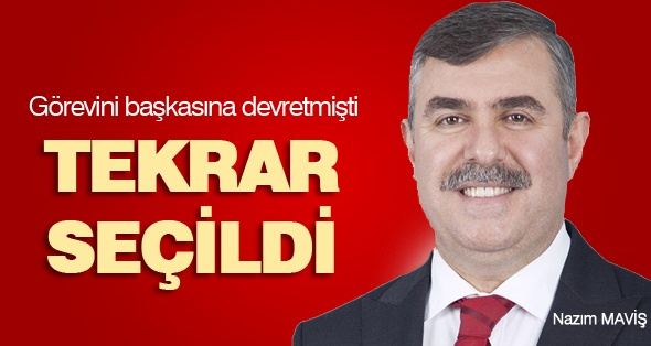 Nazım Maviş Tekrar Yerel Yönetimler Başkan Yardımcısı Oldu