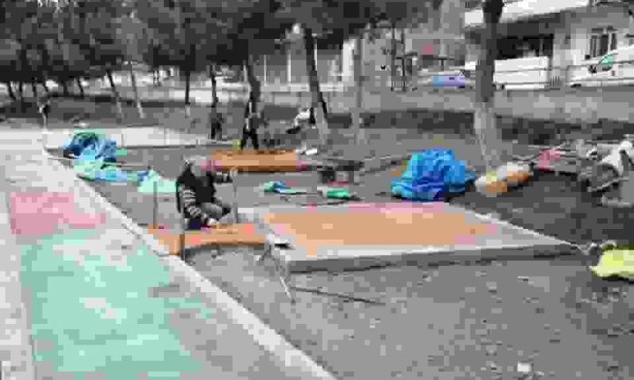 Boyabat Yenimahalle’de Park Çalışmaları