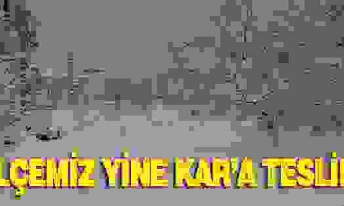Ayancık’ta yine kar!