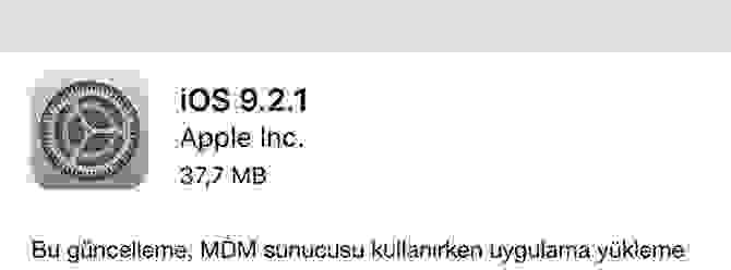 iOS 9.2.1 güncellemesi indir