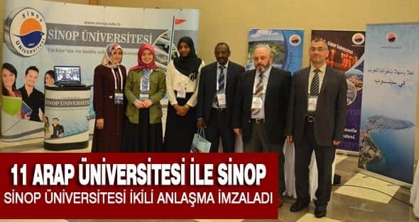 11 Arap Üniversitesi İle Sinop Üniversitesi İkili Anlaşma İmzaladı