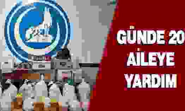Günde 20 Aileye Gıda Yardımı