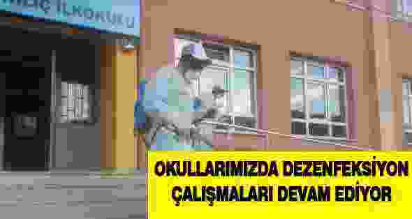 Okullarımızda Dezenfeksiyon Çalışmaları Devam Ediyor