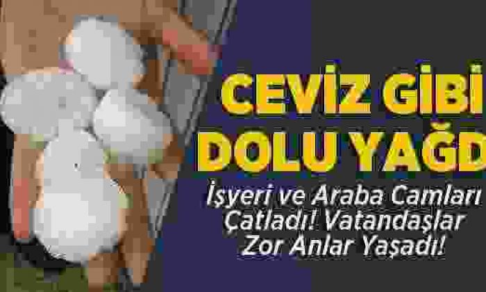 Sinop’ta Dolu Yağışı Vatandaşlara Zor Anlar Yaşattı