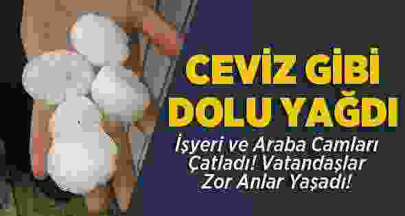 Sinop’ta Dolu Yağışı Vatandaşlara Zor Anlar Yaşattı