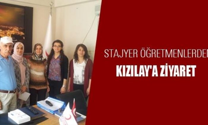 Stajyer Öğretmenlerden Kızılay’a Ziyaret