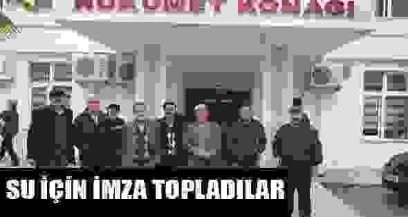 Su İçin İmza Topladılar