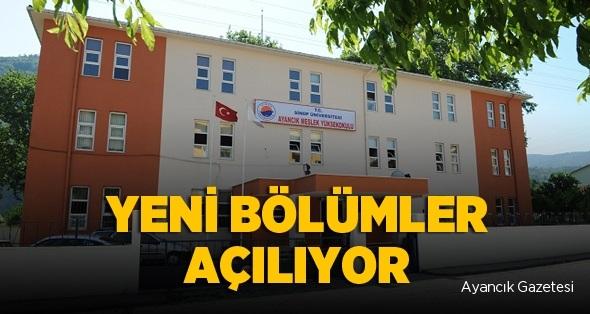 Ayancık MYO’ya 2 Yeni Bölüm Açılıyor