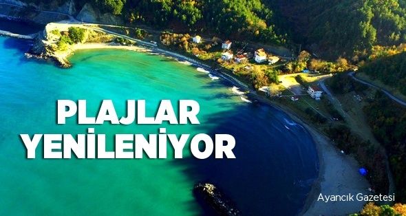 Ayancık’ta Plajlar Yenileniyor