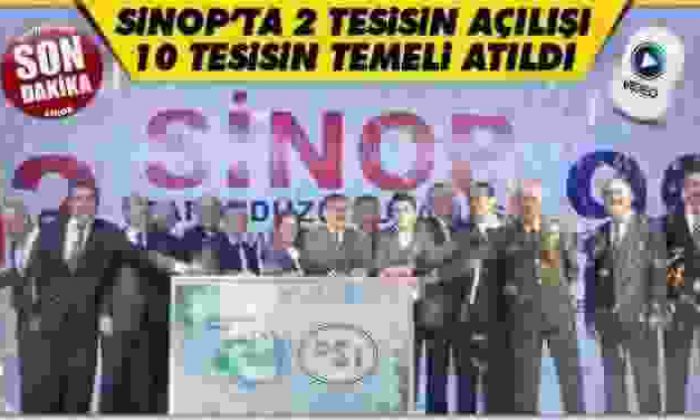 Bakan Eroğlu Sinop’ta toplu açılış törenine katıldı
