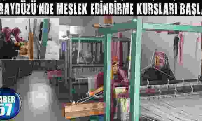Saraydüzü’Nde Meslek Edindirme Kursları Başladı