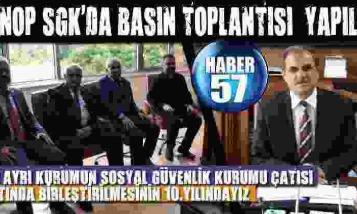 Sinop Sgk’da Basın Toplantısı Yapıldı