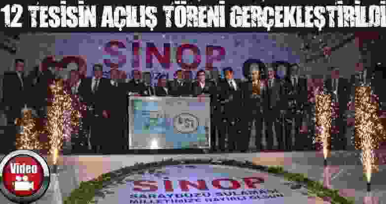Sinop’Ta 12 Adet Tesisin Açılış Töreni Gerçekleştirildi