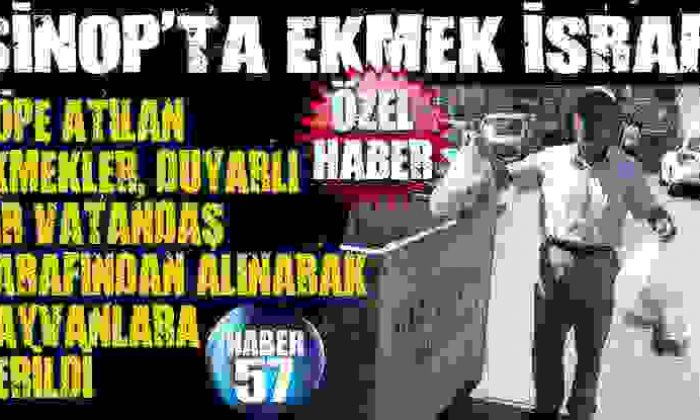 Sinop’ta Ekmek İsrafı