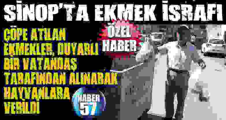 Sinop’ta Ekmek İsrafı