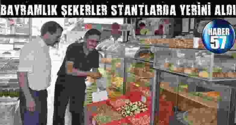 Bayramlık Şekerler Stantlarda Yerini Aldı