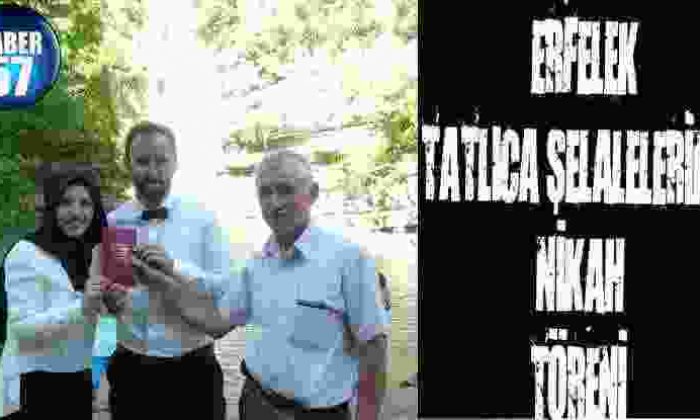 Erfelek Tatlıca Şelalelerinde Nikah Töreni