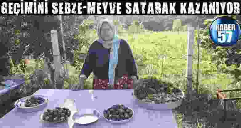 Geçimini Sebze-Meyve Satarak Sağlıyor