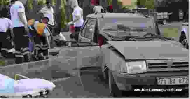 Kastamonu’da otomobil takla attı: 4 yaralı