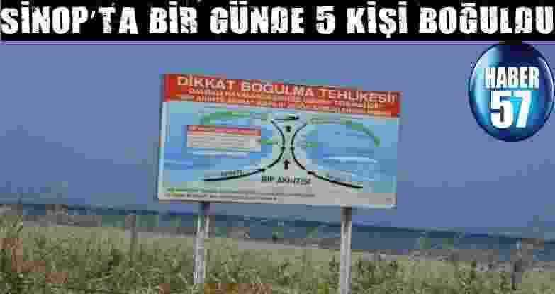 Sinop’Ta Bir Günde 5 Kişi Boğuldu