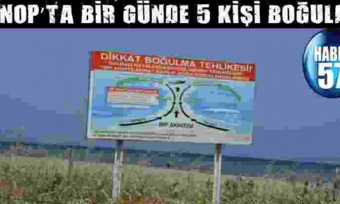 Sinop’Ta Bir Günde 5 Kişi Boğulma Tehlikesi Geçirdi