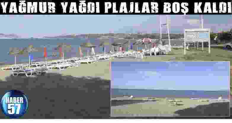 Yağmur Yağdı Plajlar Boş Kaldı