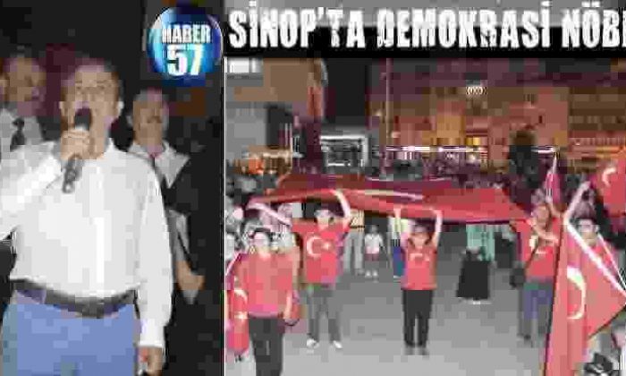 Sinop’ta Demokrasi Nöbeti