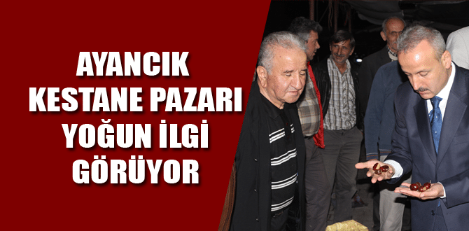 Ayancık kestane pazarı yoğun ilgi görüyor