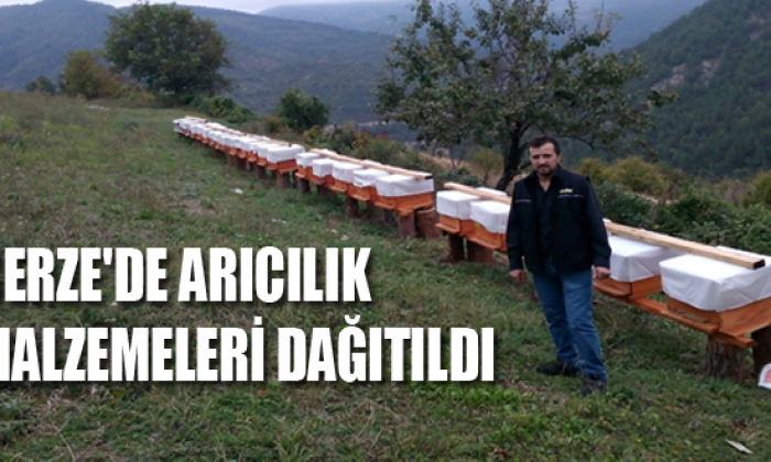 Gerze’de arıcılık malzemeleri dağıtıldı