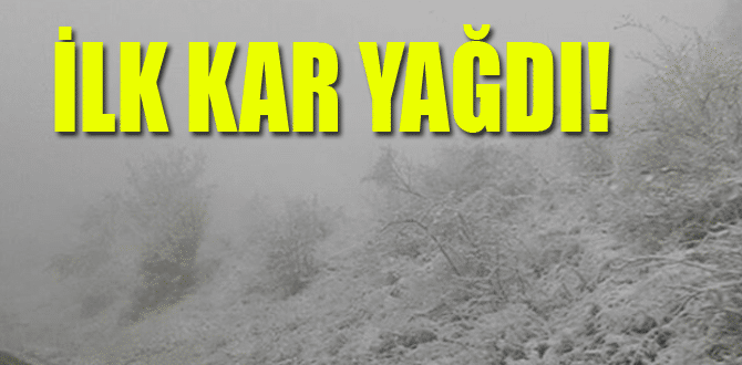 İlk Kar Yağdı!