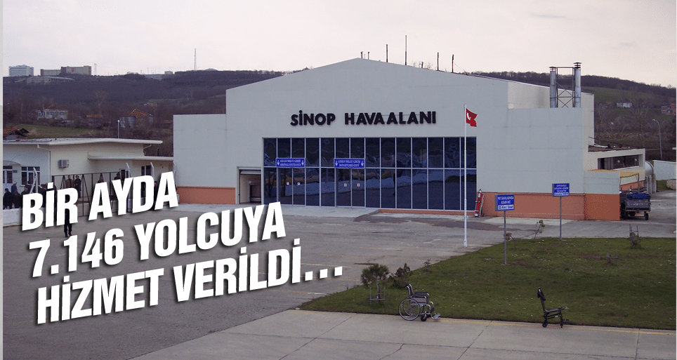 Sinop Havalimanında 1 Ayda 8.146 yolcuya hizmet verildi