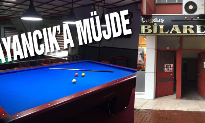Ayancık’ta Çağdaş Bir Bilardo Salonu Açıldı