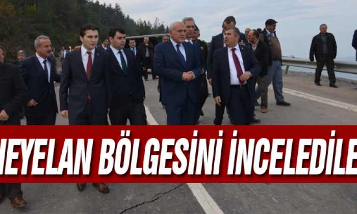 Heyelan Bölgesini İncelediler!