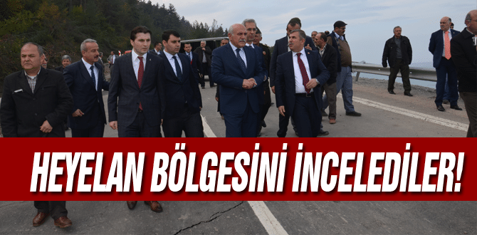 Heyelan Bölgesini İncelediler!