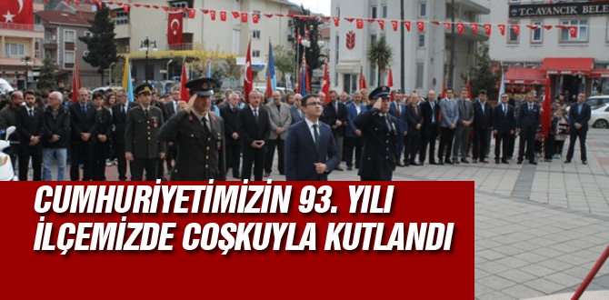 Cumhuriyetimizin 93. Yılı İlçemizde coşkuyla kutlandı