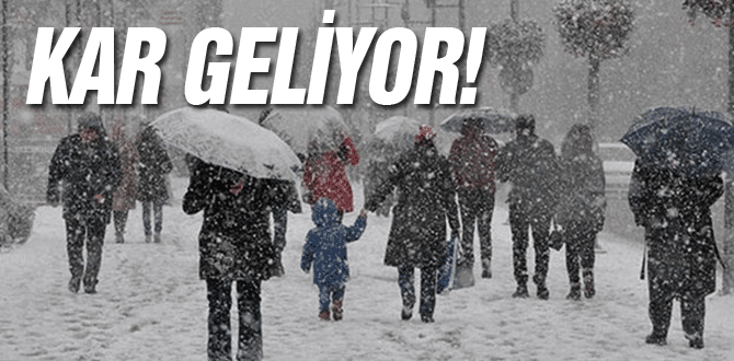 Meteoroloji Uyardı! Kar Geliyor