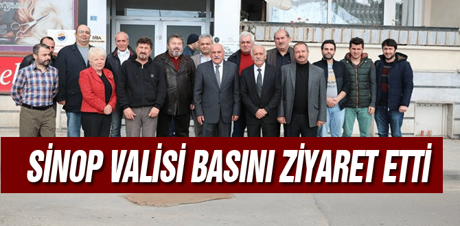 Sinop valisi Basını Ziyaret Etti