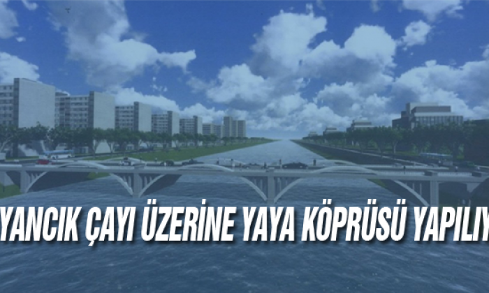 Ayancık Çayı Üzerine Yaya Köprüsü Yapılıyor