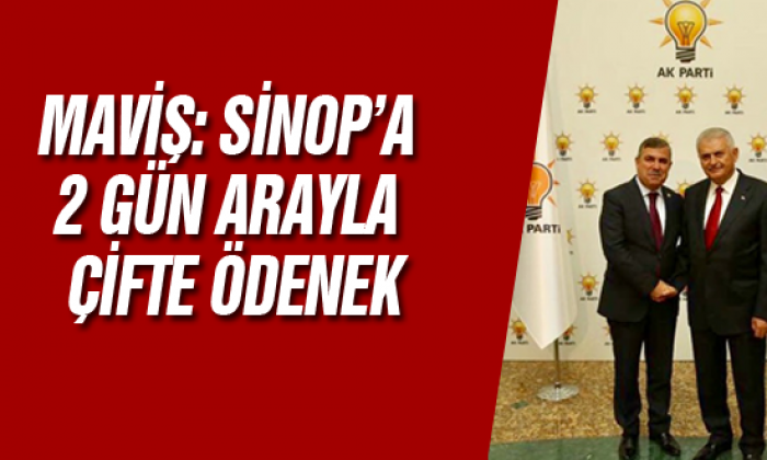 Maviş: Sinop’a 2 Gün Arayla Çifte Ödenek