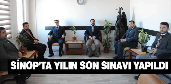 Sinop’ta Yılın Son Sınavı Yapıldı