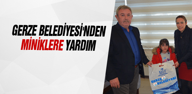 Gerze Belediyesi’nden miniklere yardım eli