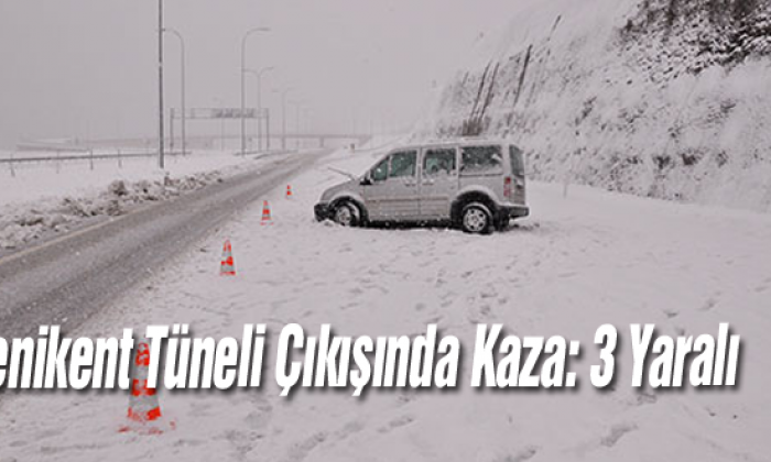 Yenikent Tüneli Çıkışında Kaza: 3 Yaralı