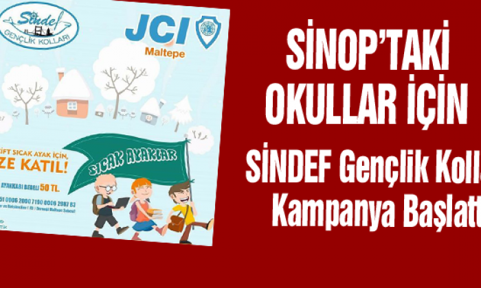 Sinop’taki okullar için SİNDEF Gençlik Kolları kampanya başlattı