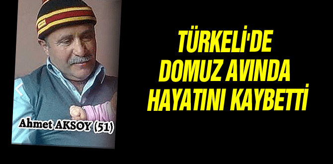 Türkeli’de Domuz avında 1 kişi hayatını kaybetti