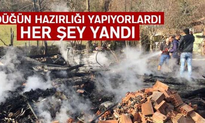 Düğün hazırlığı yapılan evde yangın: 9 yaralı