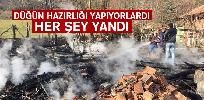 Düğün hazırlığı yapılan evde yangın: 9 yaralı