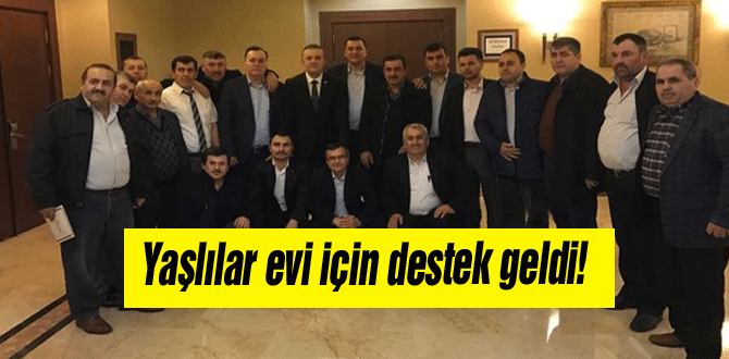 Yaşlılar evi için destek geldi!