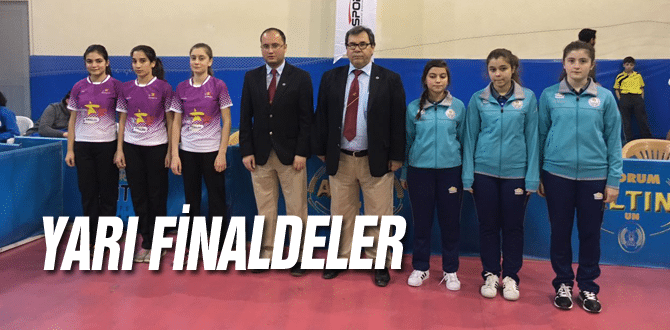Anadolu Yıldızlar Liginde Masa Tenisi İl Karması Kız Takımı Yarı Finalde