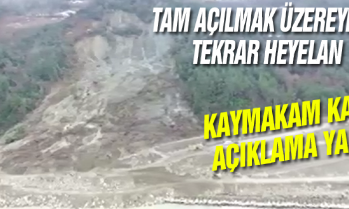 Ayancık Yol’umuzda Yine heyelan